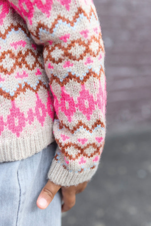 Cardigan - Lilet jacquard Feraille - Image principale