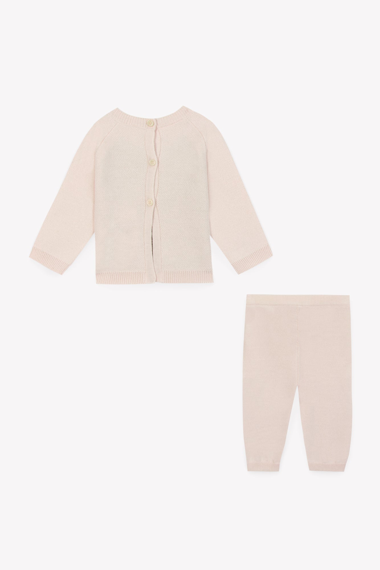 Ensemble - Maxence beige Bébé en tricot double jacquard