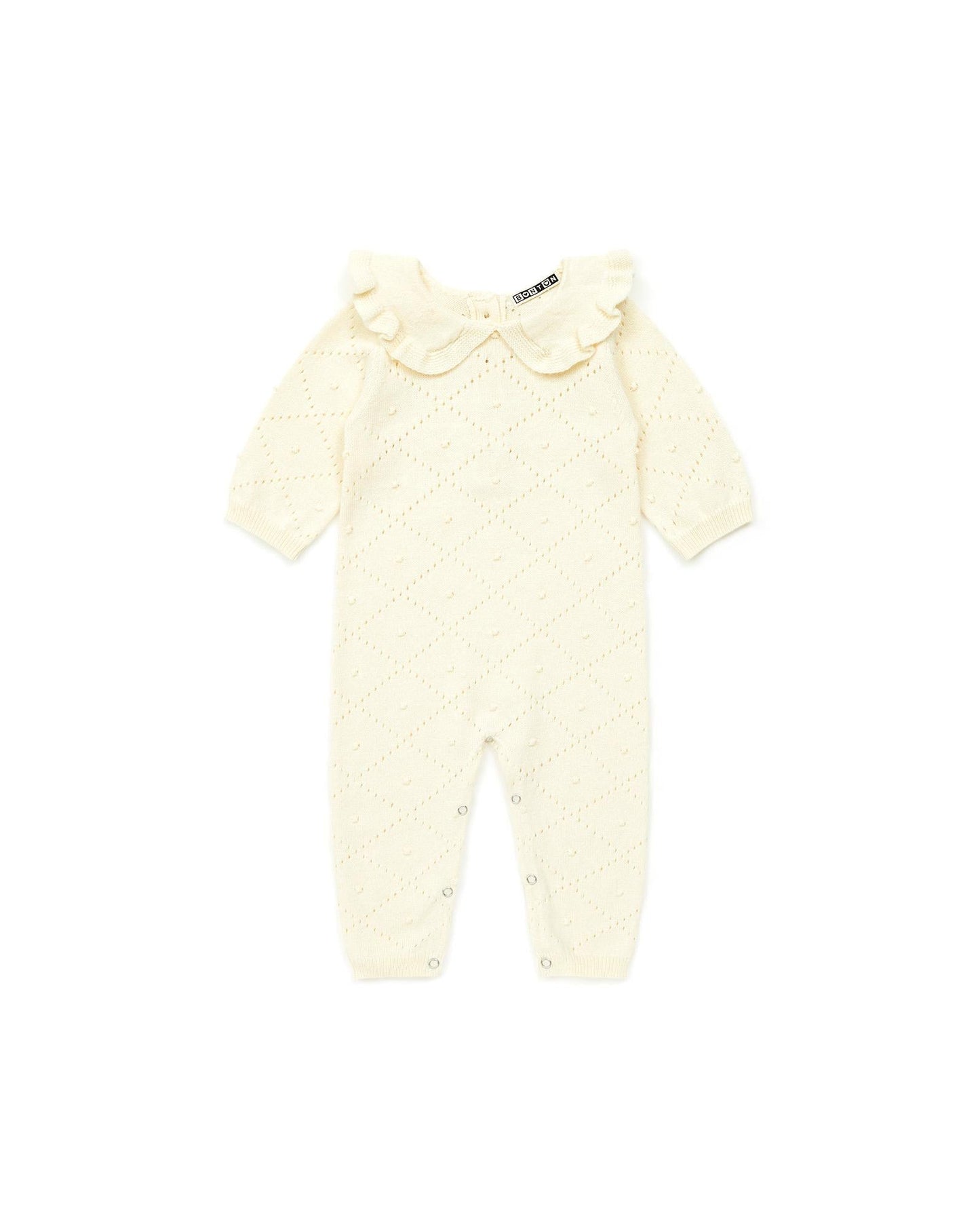Jumpsuit - Beige Baby in opening knitting