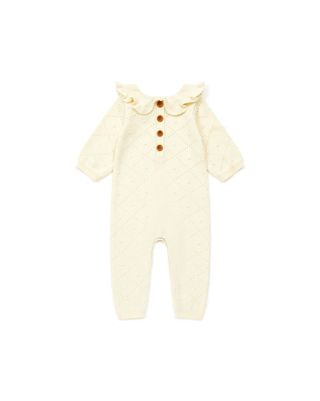 Jumpsuit - Beige Baby in opening knitting - Image alternative