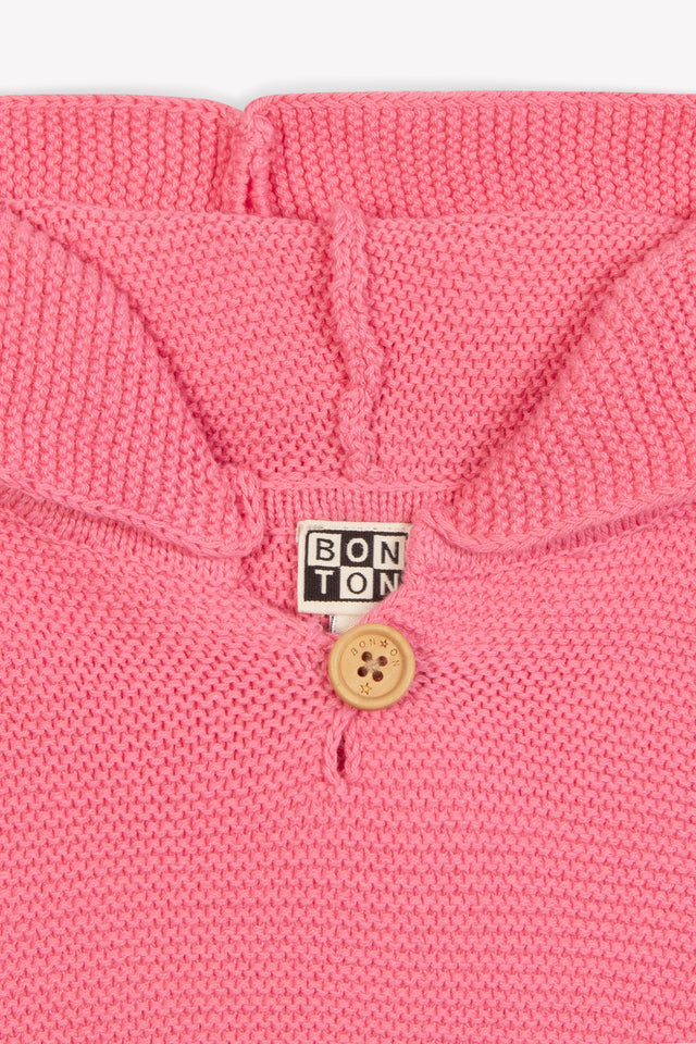 Poncho - Pink Baby organic cotton - Image alternative