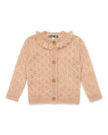 Cardigan - Corolle rose Bébé en tricot