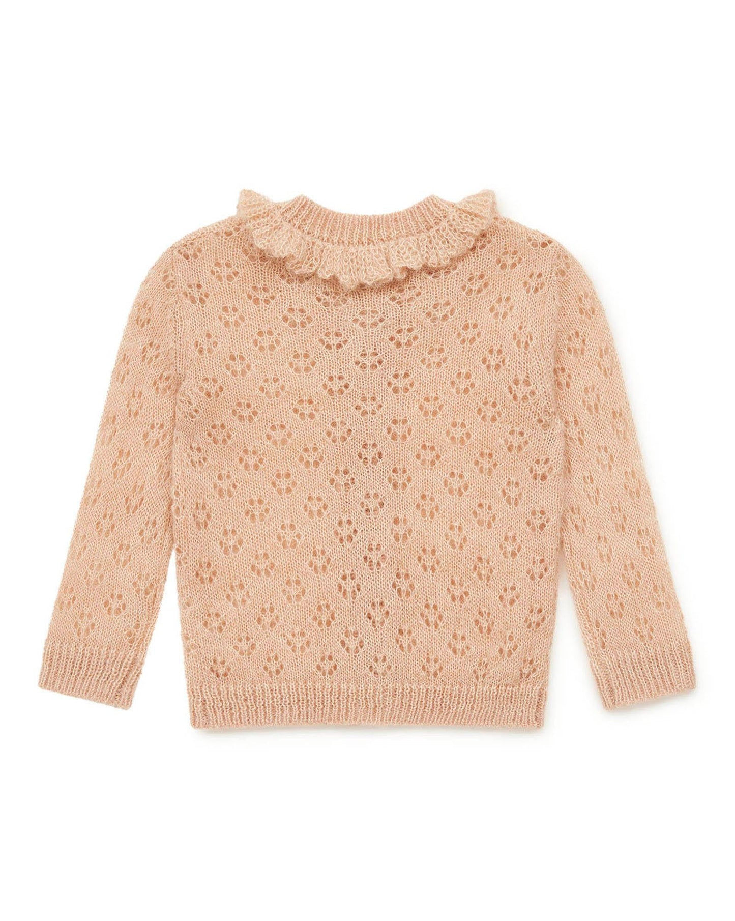 Cardigan - Corolle rose Bébé en tricot