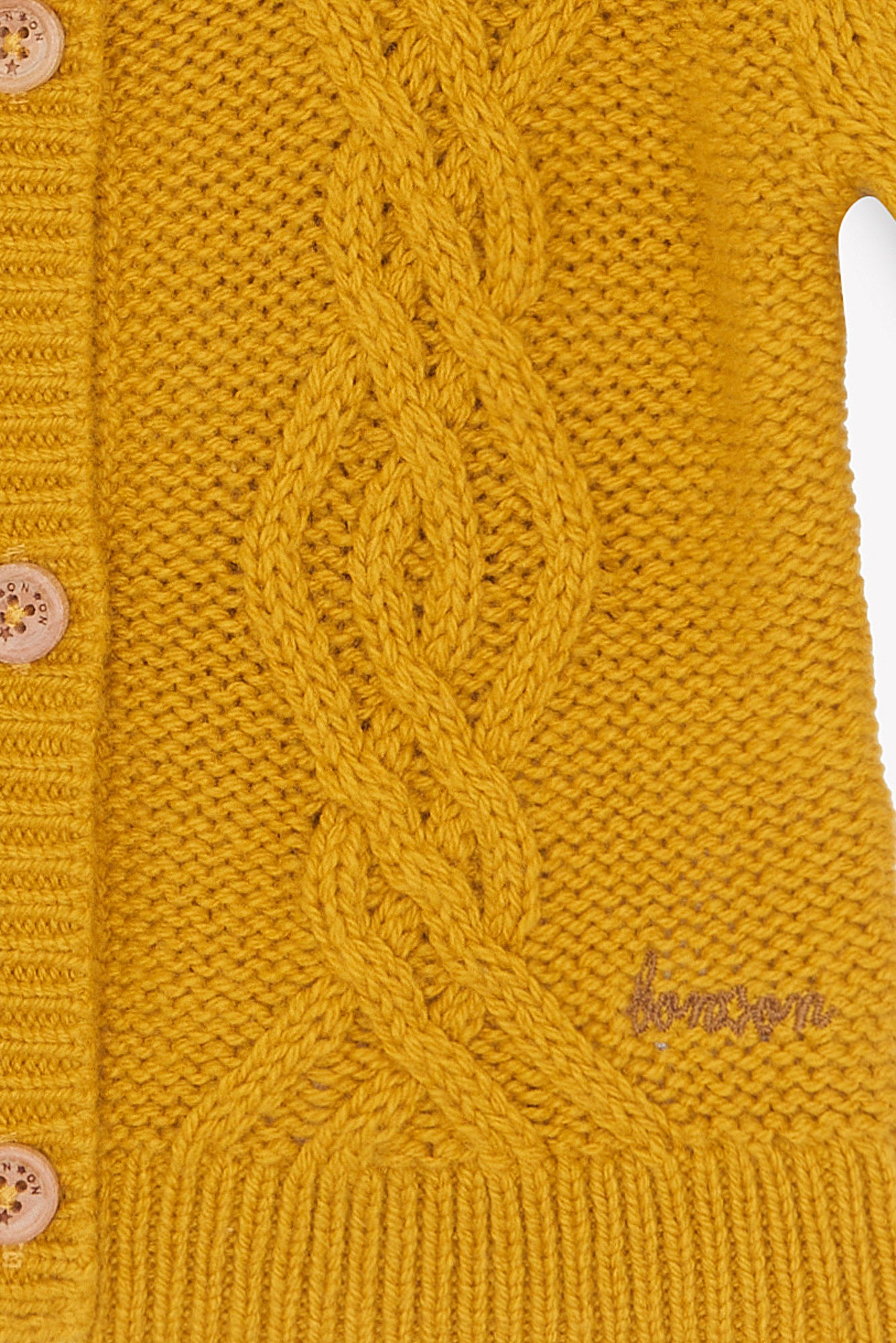 Cardigan - Bernard in knitting Cable Yellow