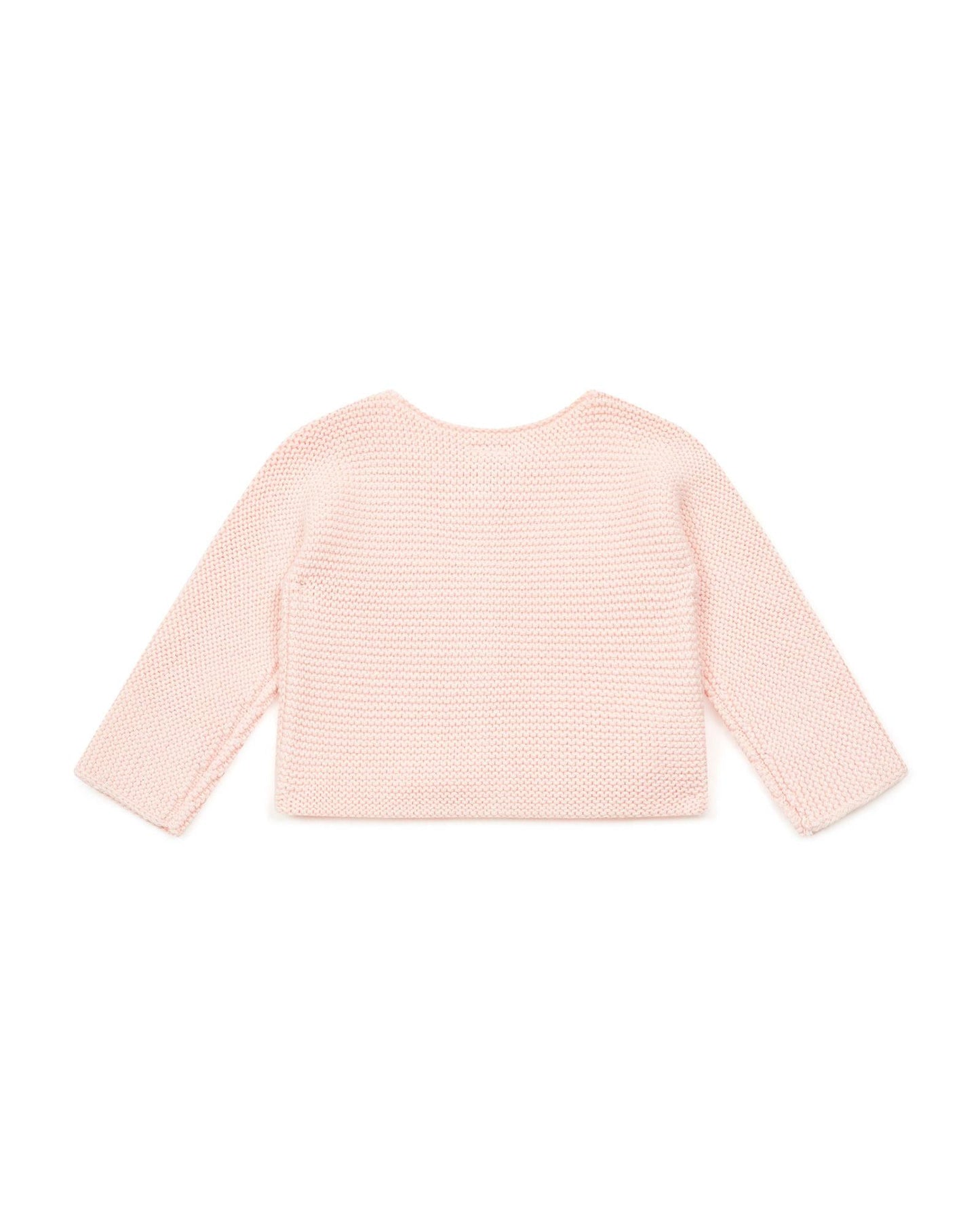 Cardigan - Timousse Pink Baby in Wool and cotton