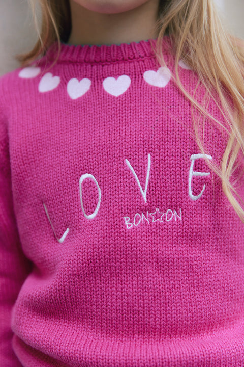 Pull - Jodie Love rose - Image principale