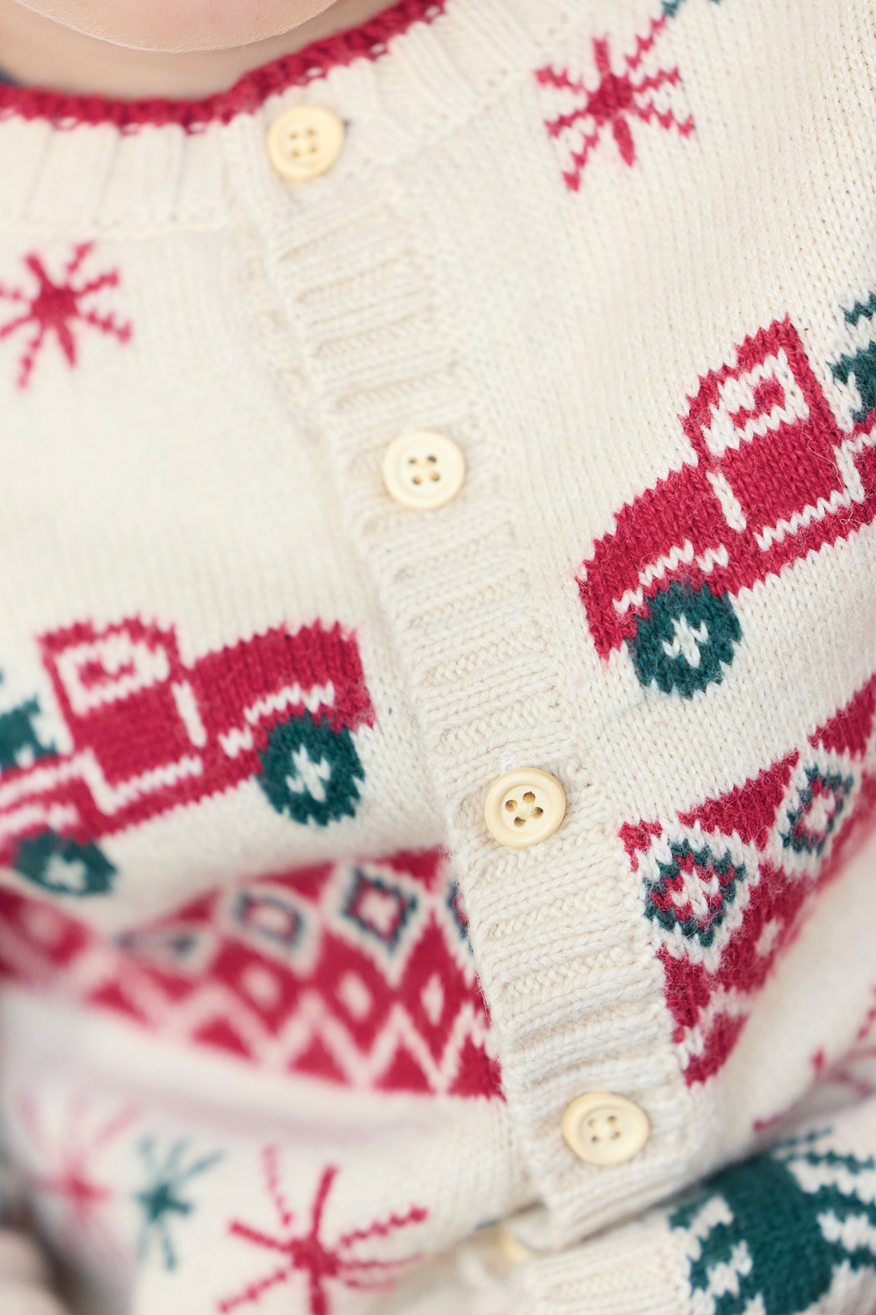 Cardigan - Joel jacquard beige