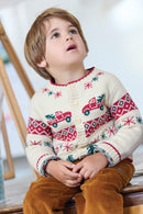 Cardigan - Joel jacquard beige