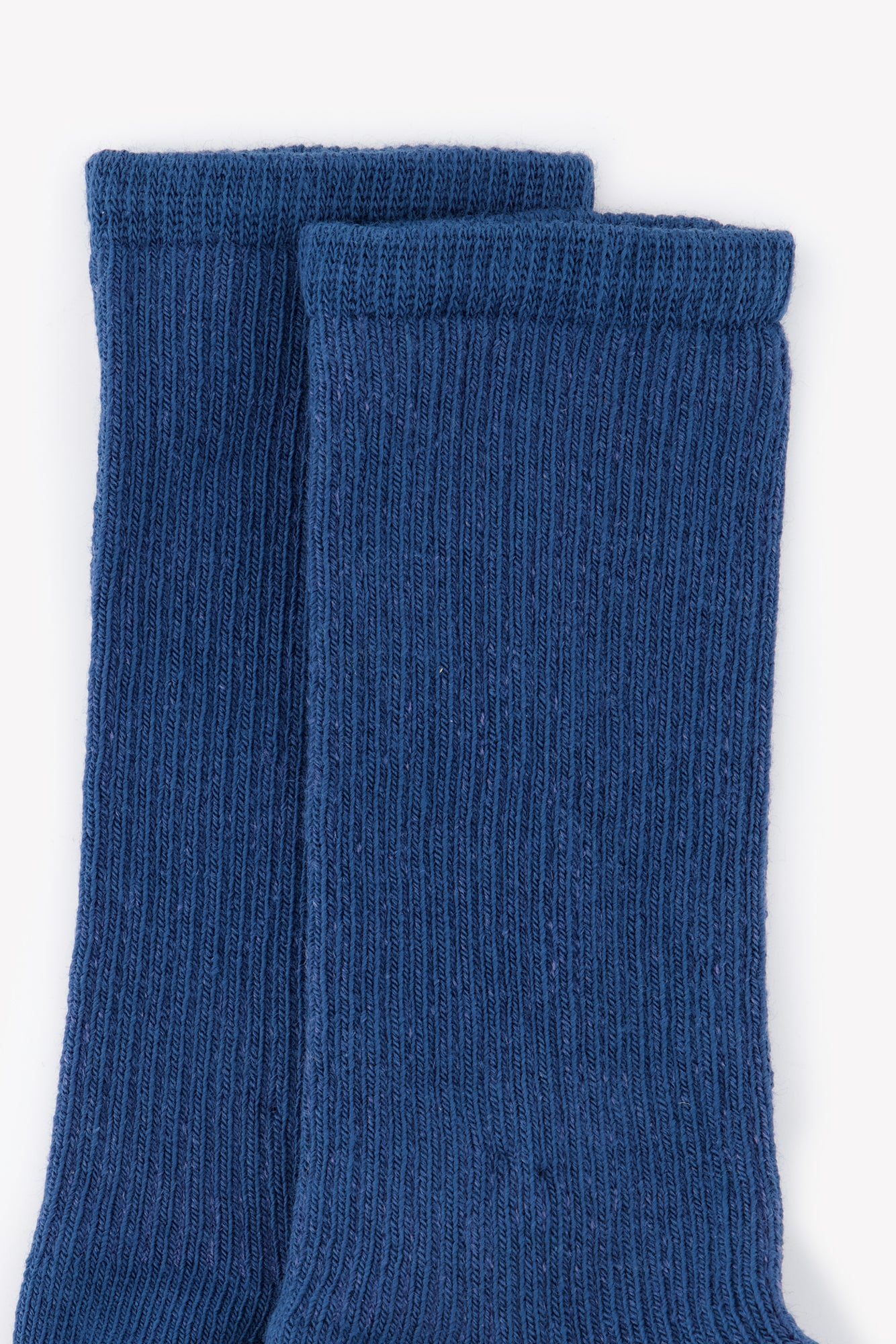 Chaussettes - bleu coton