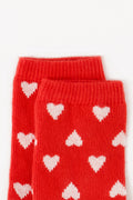 Lot 2 Socks - Red/Roses Baby Jacquardheart