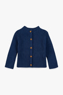 Cardigan - Mouton bleu