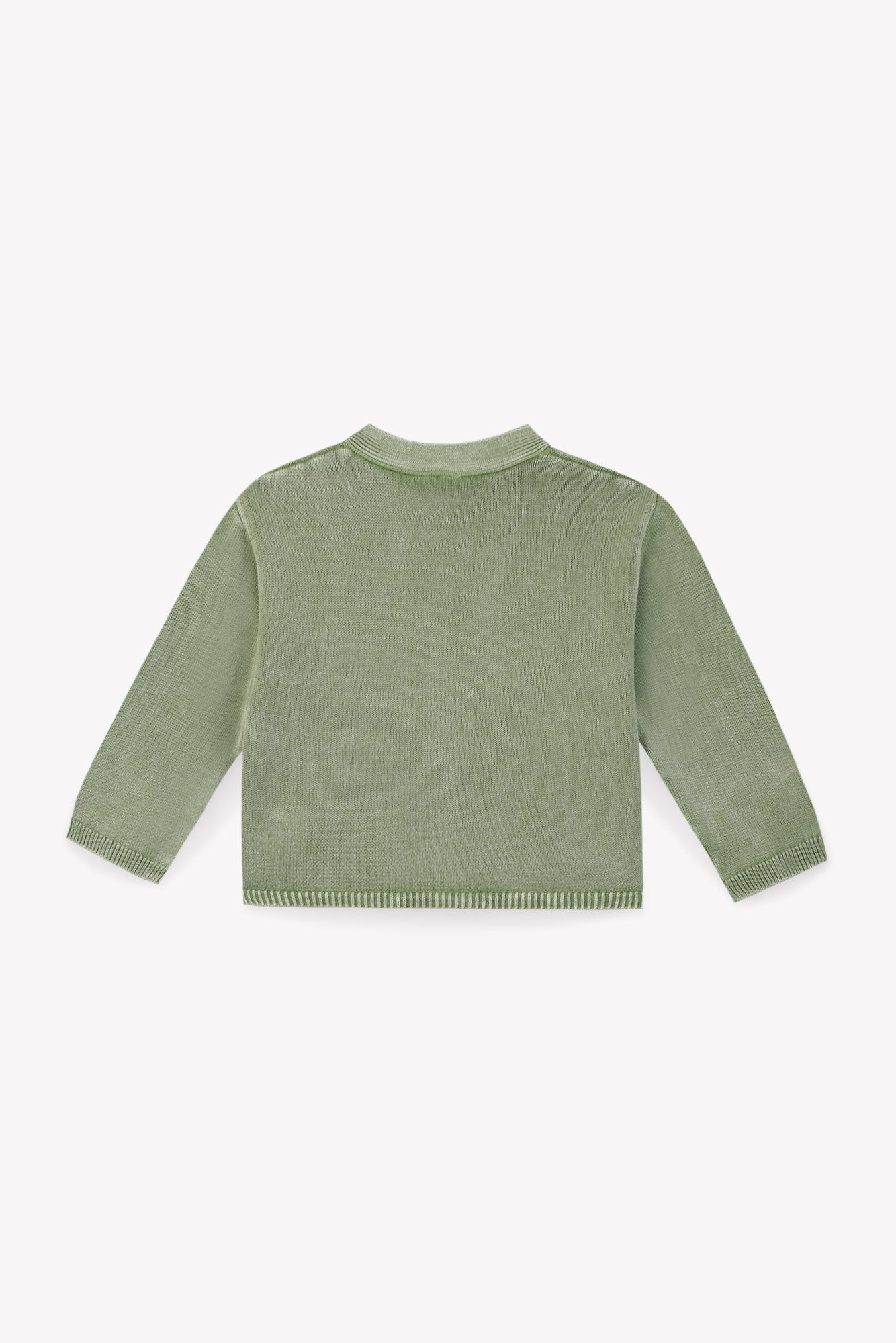 Cardigan - Louis vert Bébé coton