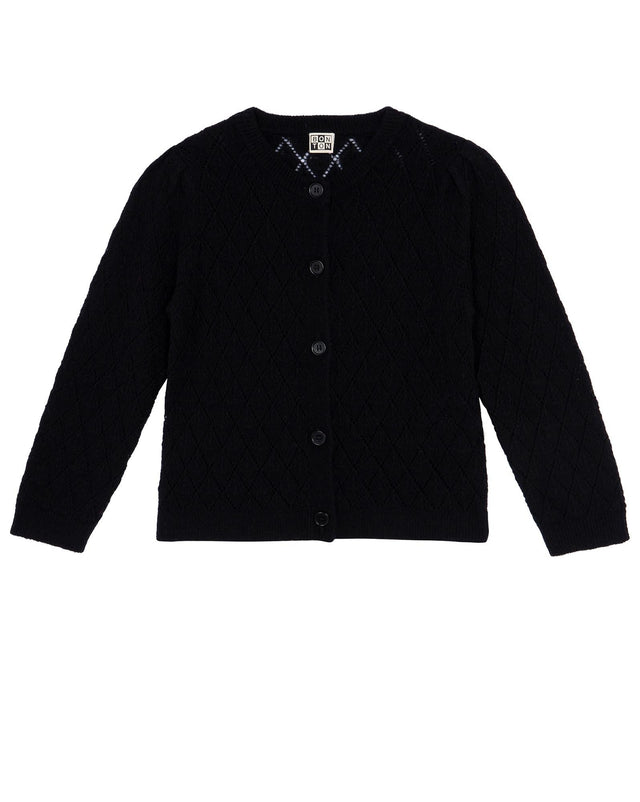 Cardigan - Francis noir en tricot - Image principale