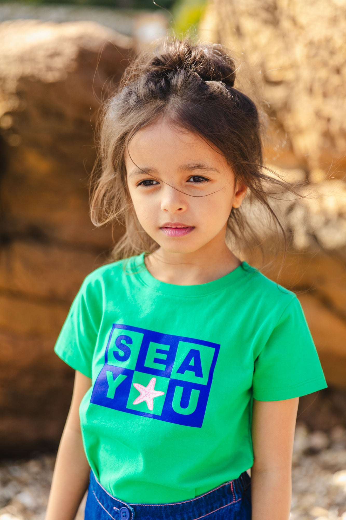 Tee-shirt - Tubo vert coton organique imprimé seayou