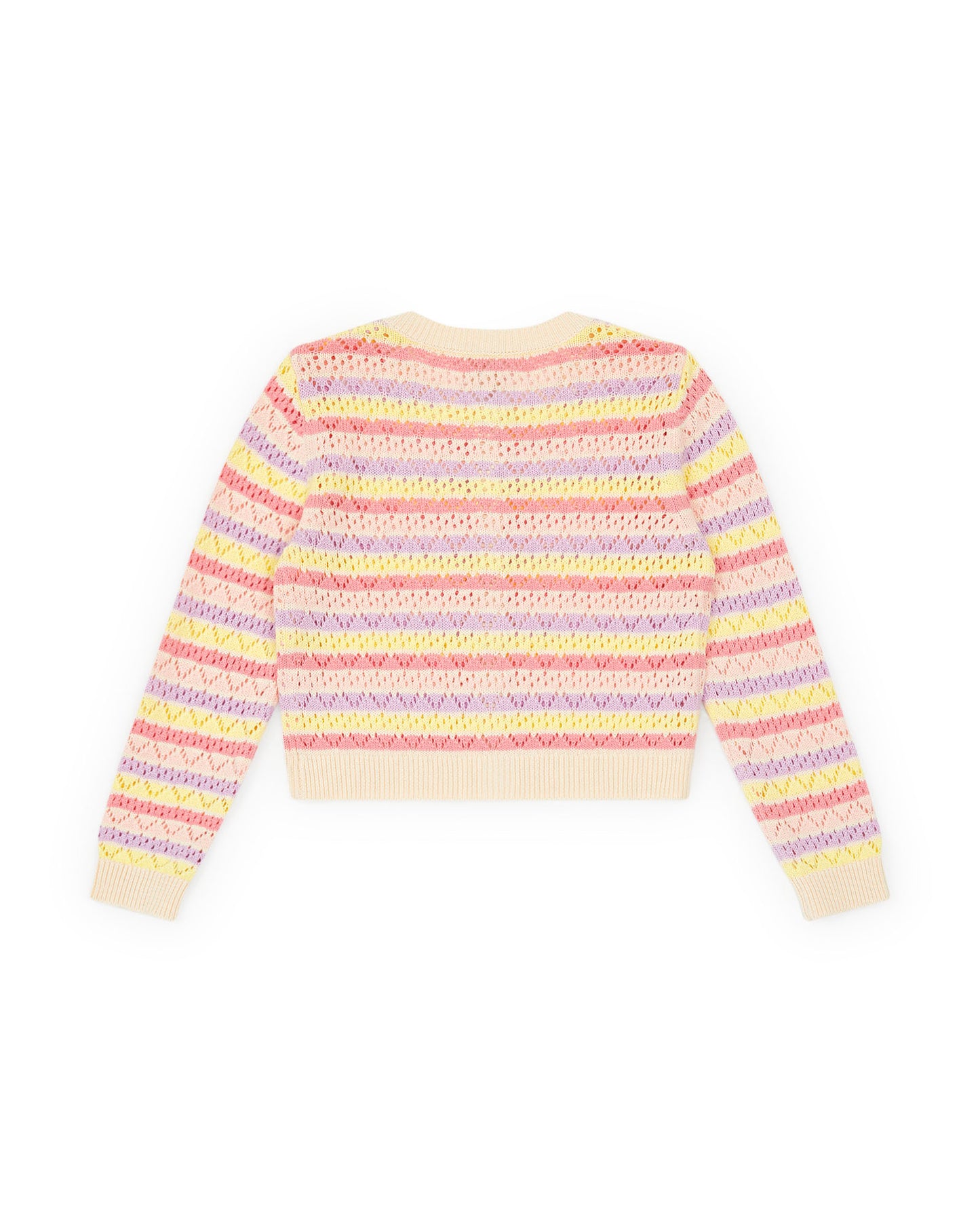 Cardigan - Lilou Multico striped cotton