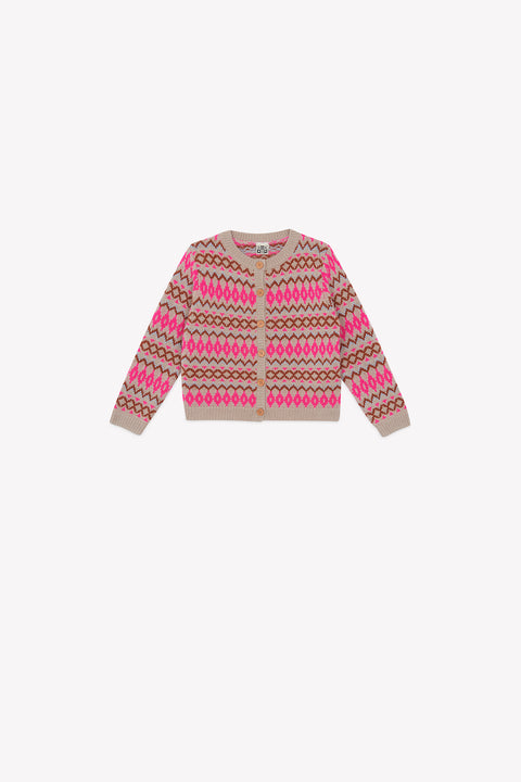 Cardigan - Lilou jacquard multicolore - Image principale