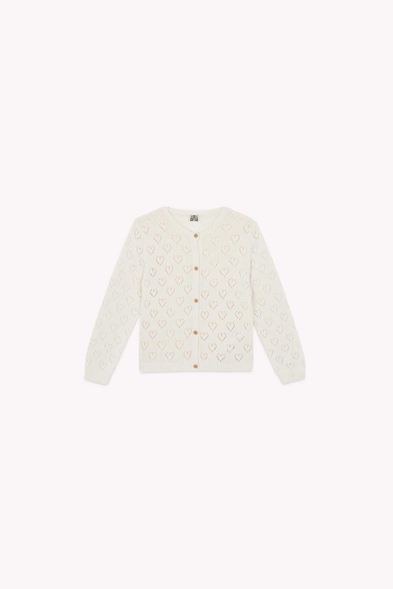 Cardigan - Lilou ecru Print heart