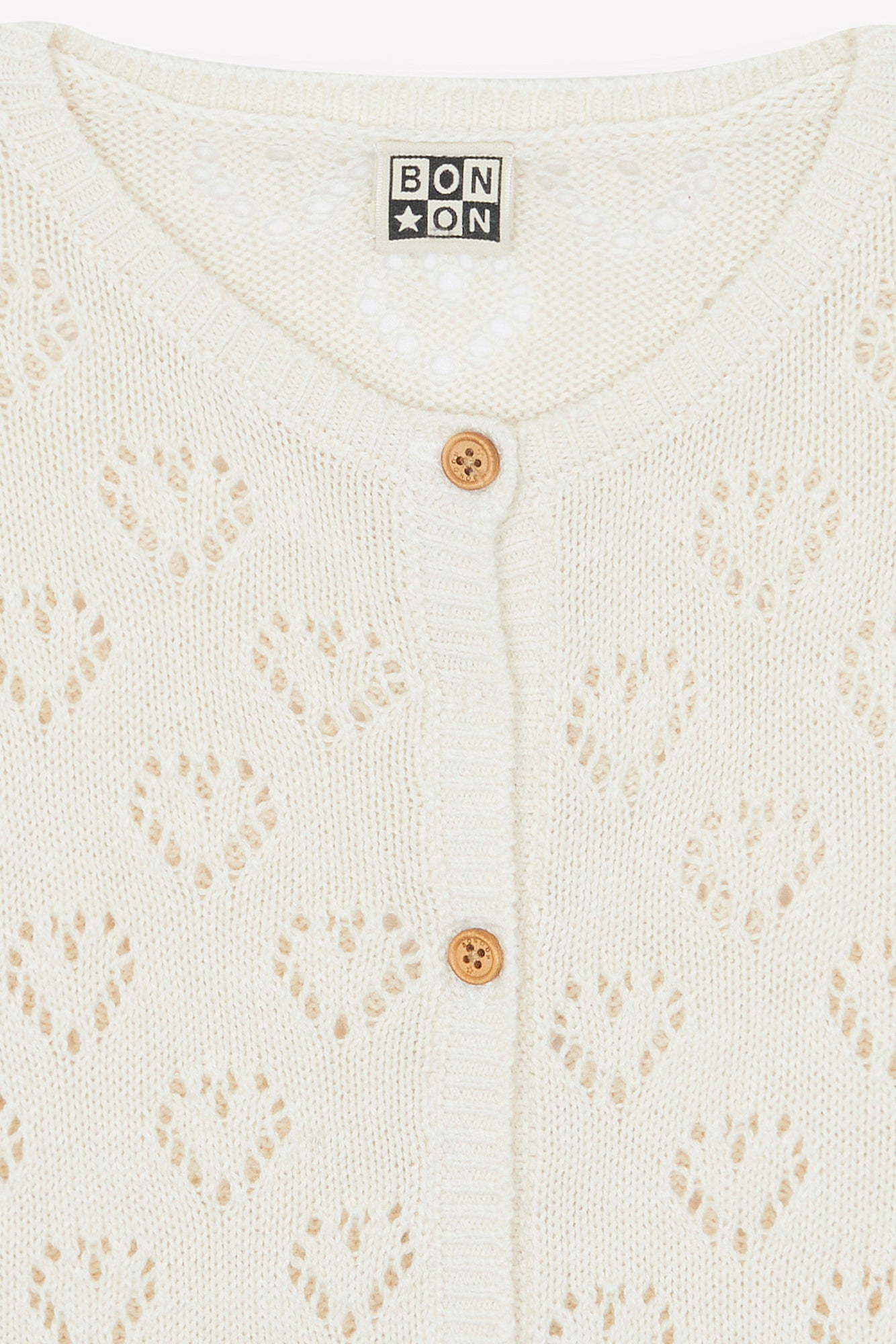 Cardigan - Lilou ecru Print heart