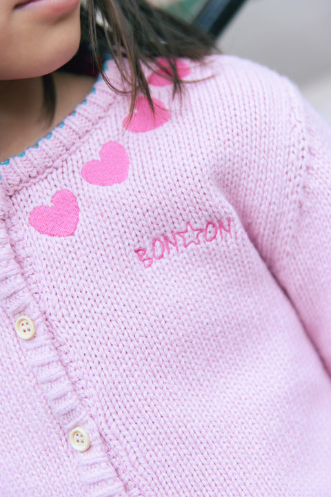 Cardigan - Jolie rose princesse - Image principale