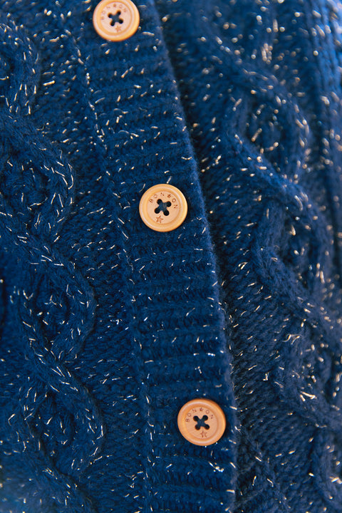 Cardigan - Jasmin navy bonton - Image principale