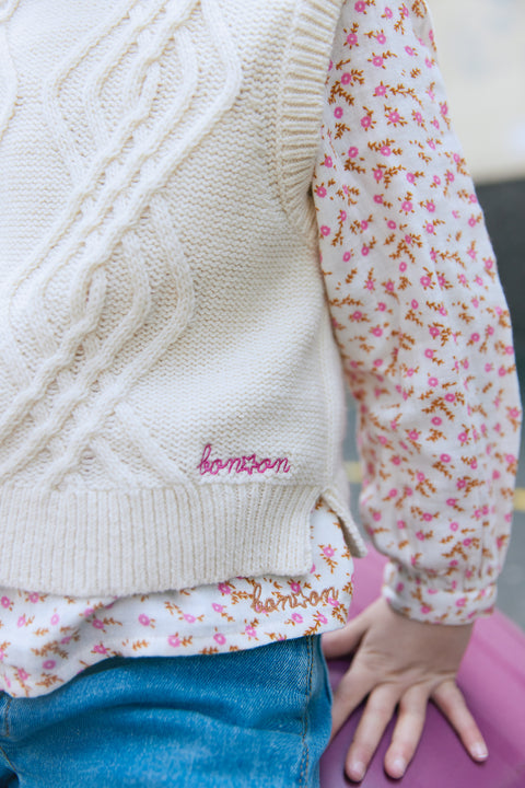 Pull - Bernard crème bonton - Image principale