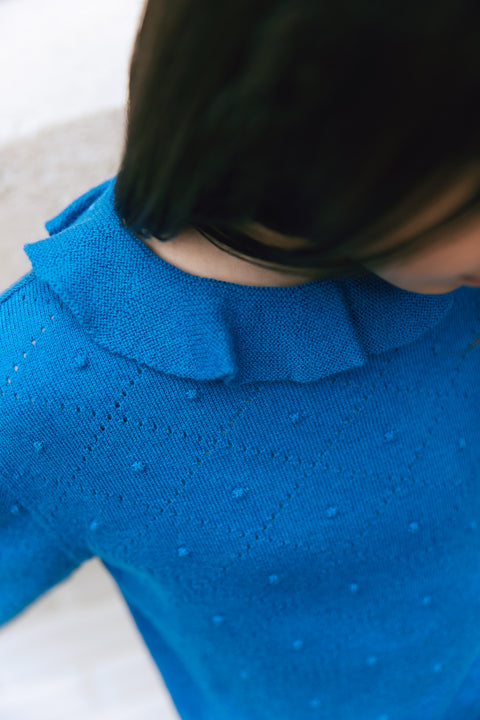 Pull - Froufrou bleu - Image principale