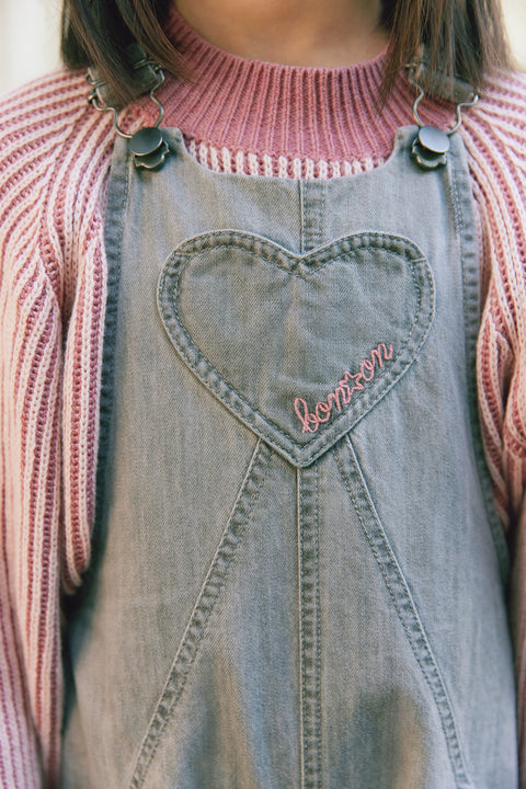 Salopette - June chambray gris - Image principale