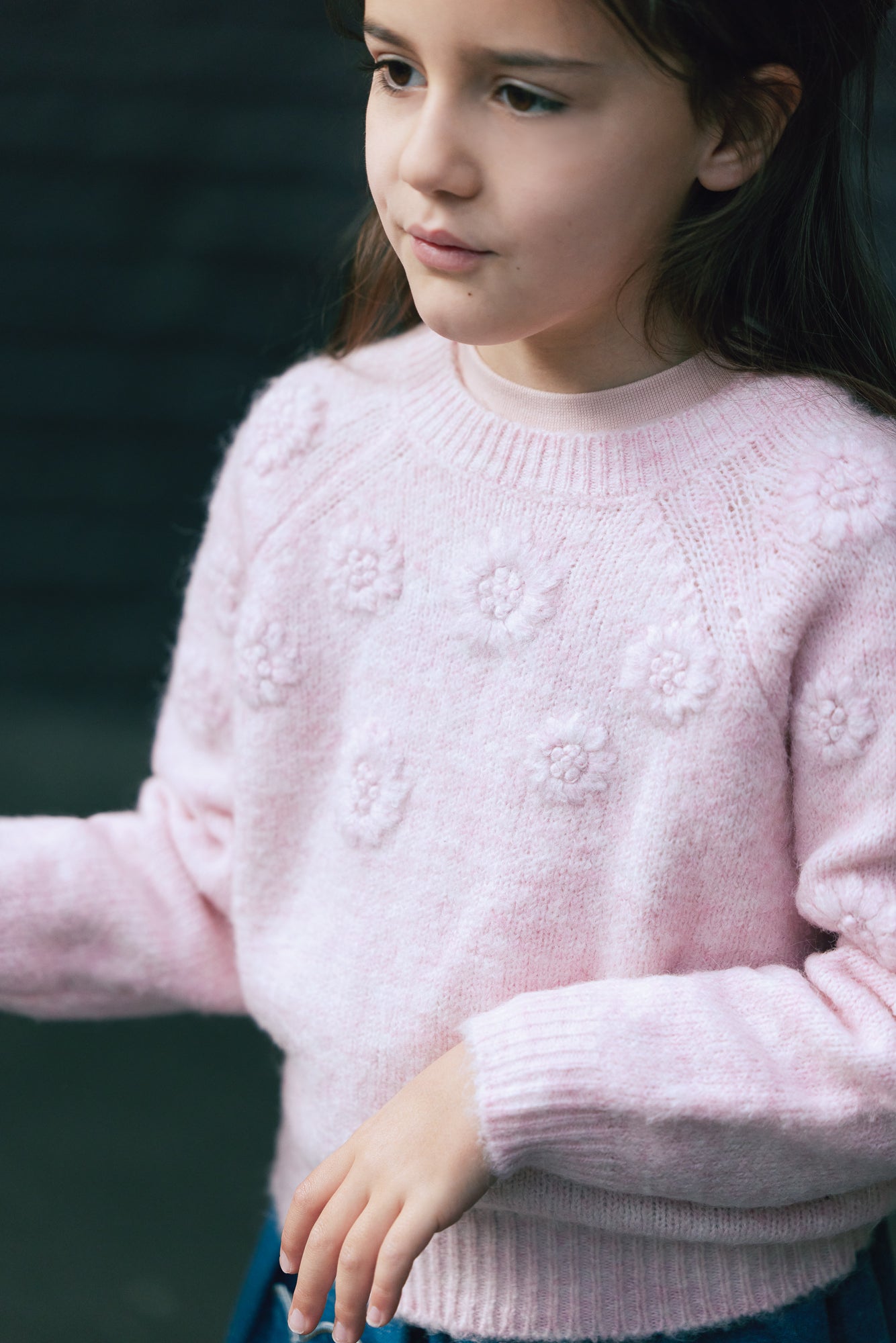 Sweater - Jessie Flower Peach Whip