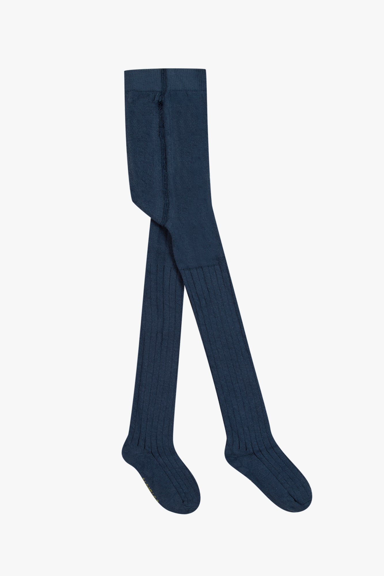 Collants - Bleu côtelés