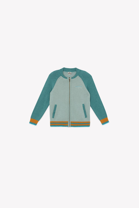 Cardigan - Teddy bonton vert clair - Image principale