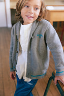 Cardigan - Hubert gris chiné