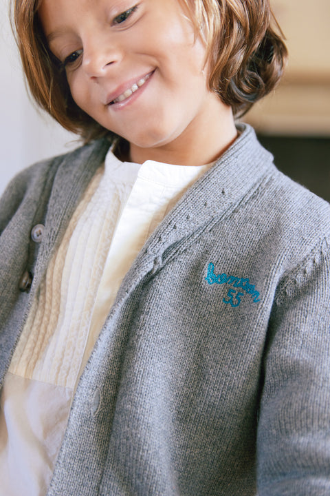 Cardigan - Hubert gris chiné - Image principale