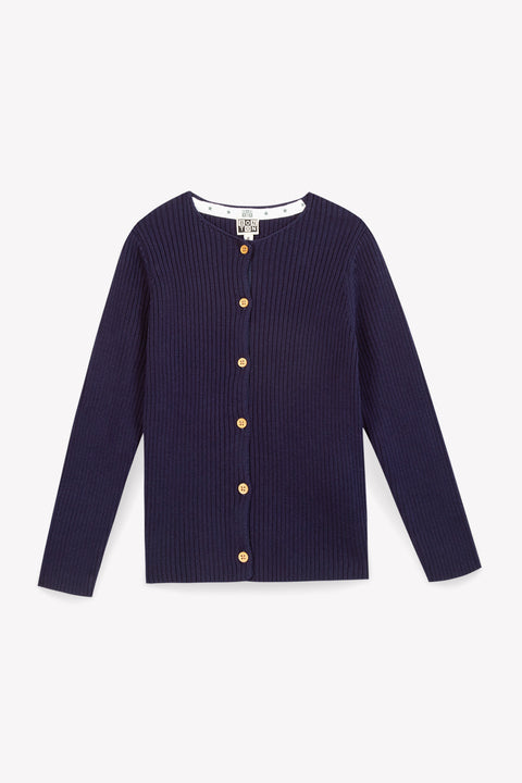 Cardigan - Sheep Blue cotton - Image principale