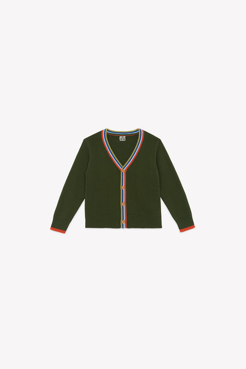 Cardigan - Tomy vert en coton - Image principale