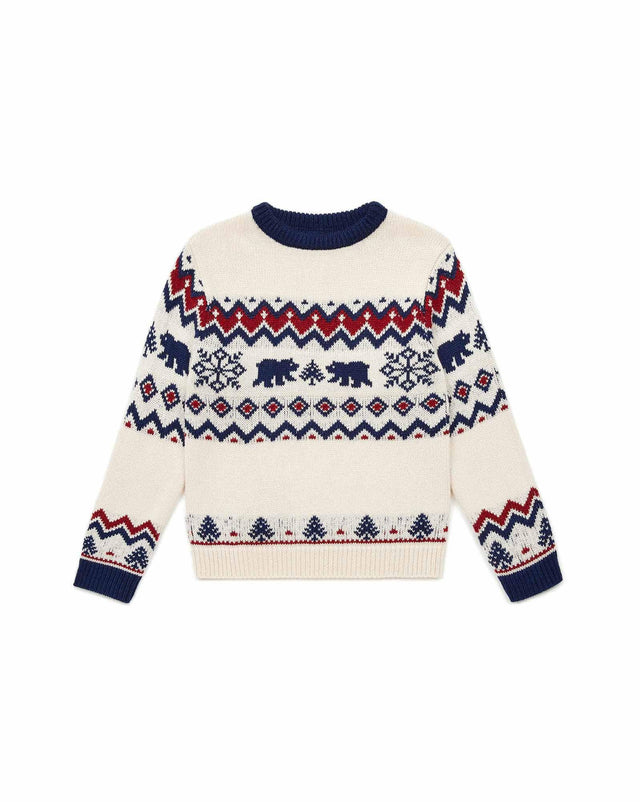 Sweater - Boy in jacquard knitting - Image principale