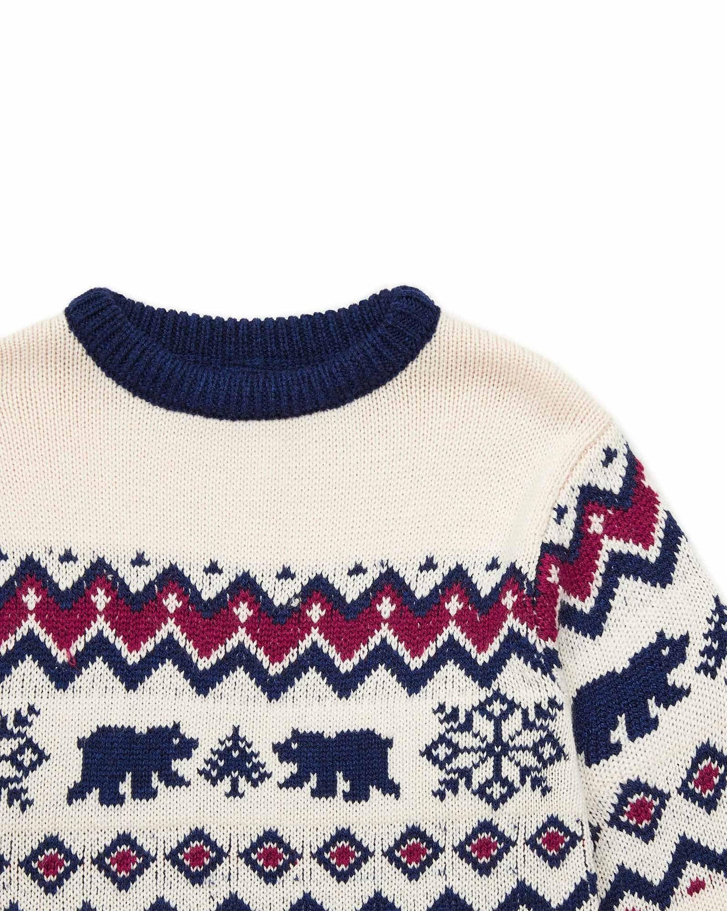 Sweater - Boy in jacquard knitting