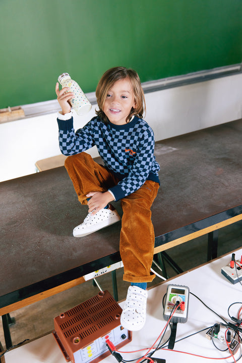 Pull - Paulo navy bonton - Image principale