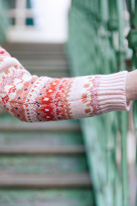 Pull - Joris jacquard peach - Image principale