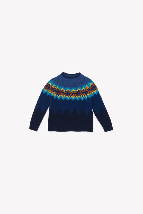 Pull - Joris jacquard navy - Image principale