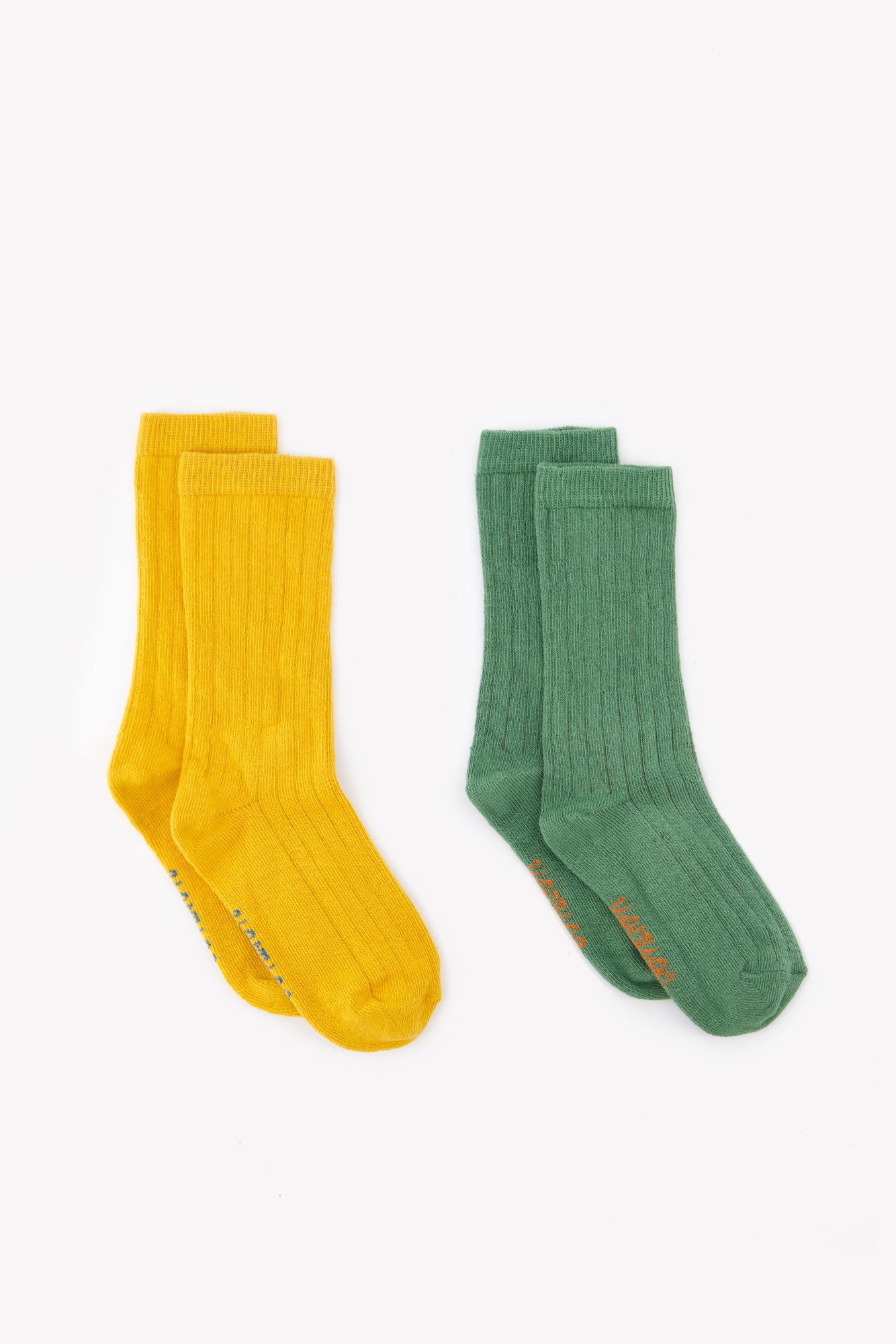 Chaussettes - Duo jaune vert