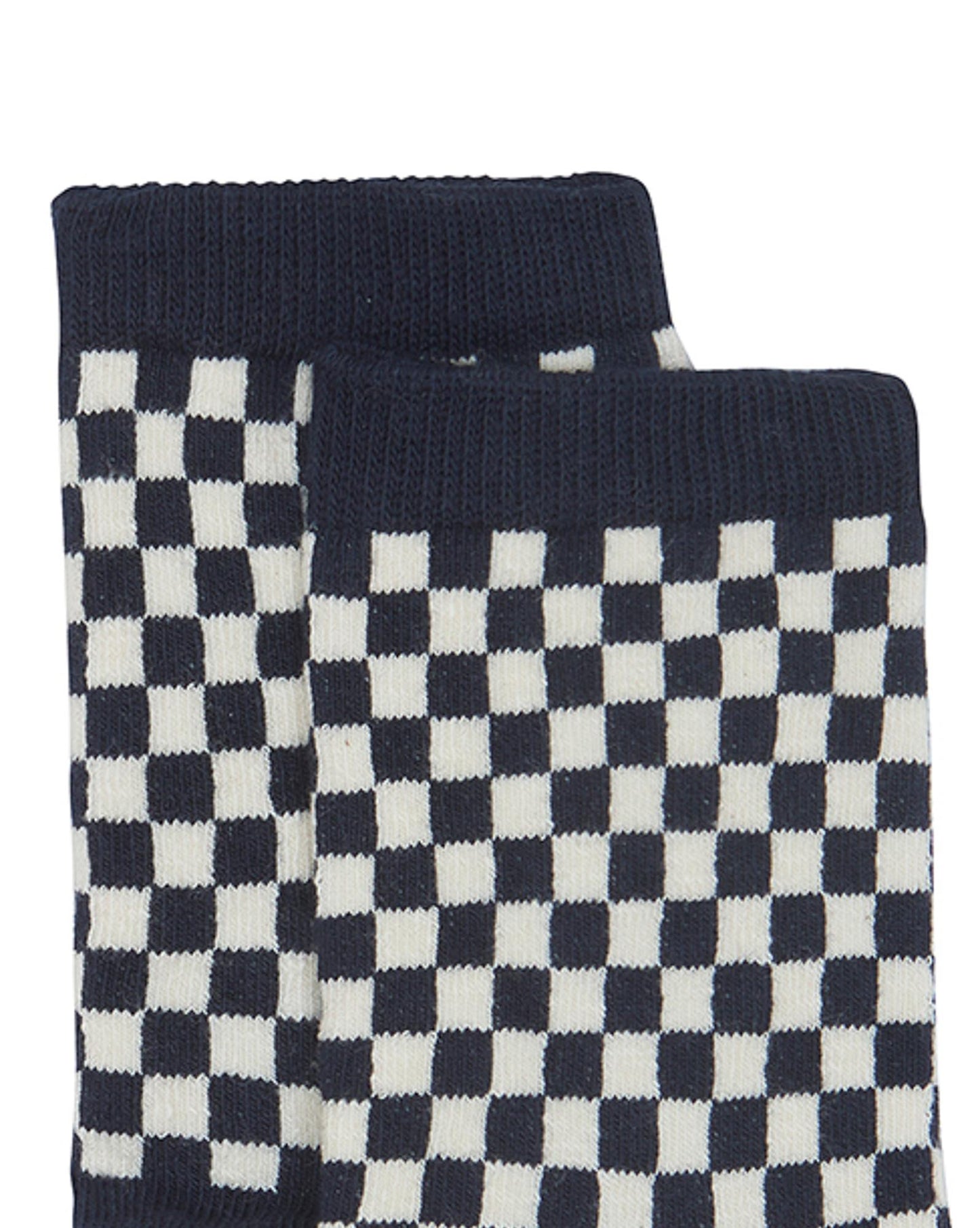 Chaussette - duo bleu damier
