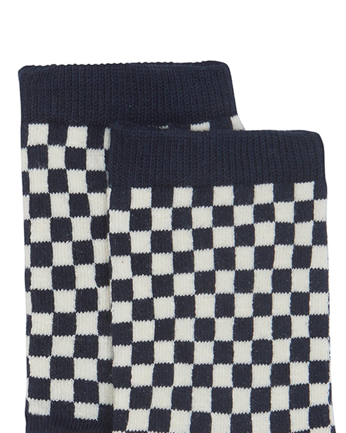 Sock - duo Blue checkerboard