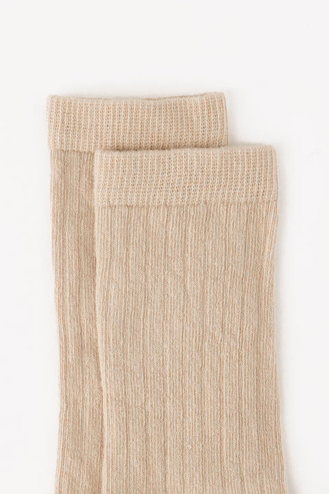 Lot 2 Chaussettes - Côtes beiges/bleues - Image principale