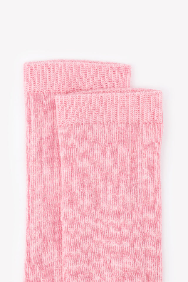 Lot 2 Socks - Pink ribs - Image alternative