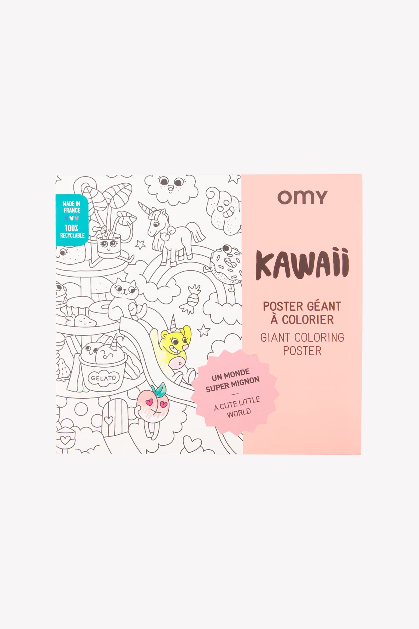Poster - coloring OMY - KAWAII