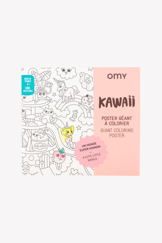 Poster - colorier OMY - KAWAII - Image principale