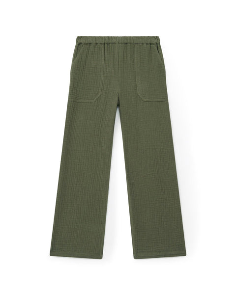 Pantalon - Batcha vert gaze de coton biologique - Image principale