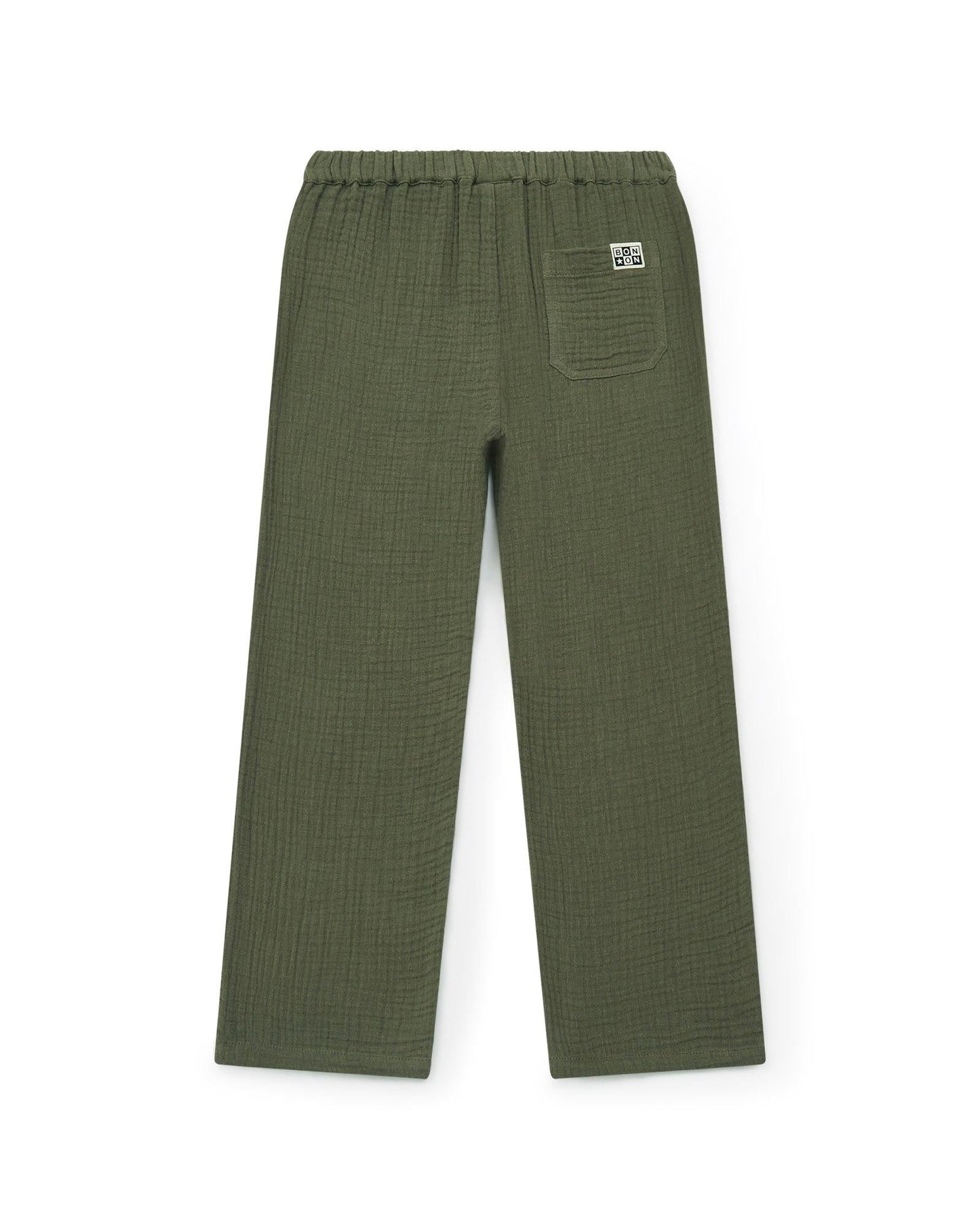 Pantalon - Batcha vert gaze de coton biologique