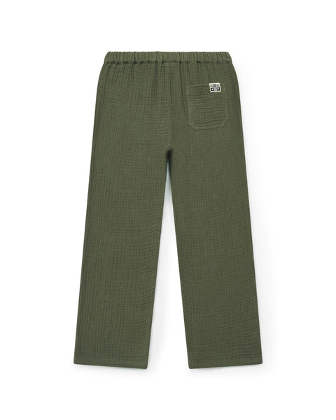Pantalon - Batcha vert gaze de coton biologique - Image principale