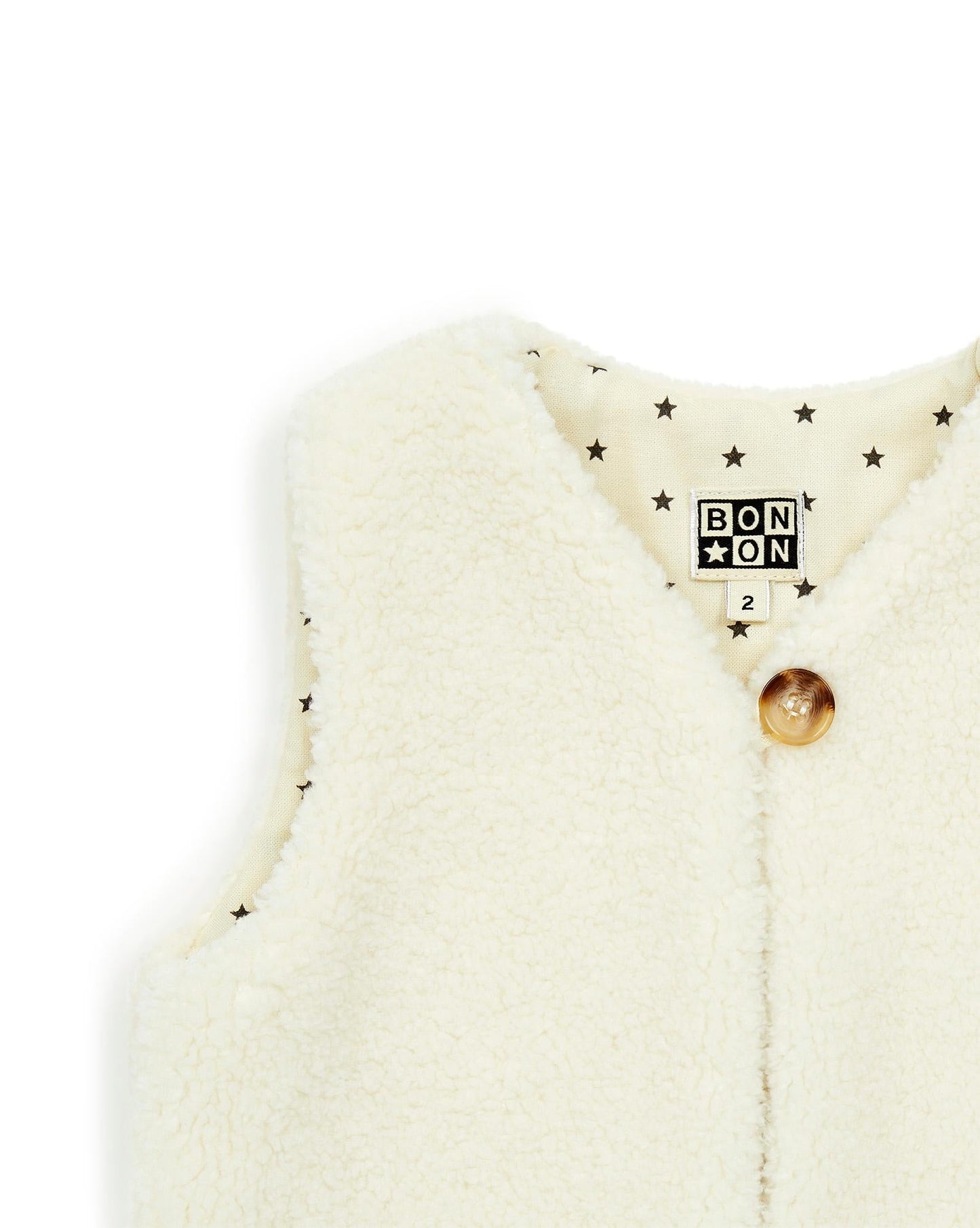 Cardigan Sandless - Betibb Beige Baby polar